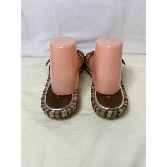 Battaglia Women’s heeled Sandals size 41  Made In Italy Kitten Heel Slide - Picture 3 of 8